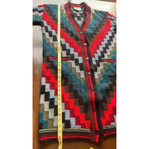 Gucci Geometric Pattern Cardigan In Multicolour - Picture 7 of 11